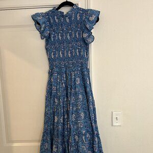 The Molly Dress - Blue Bohemian Maxi Dress